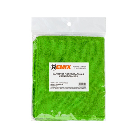REMIX салфетка полировальная из микрофибры зеленая